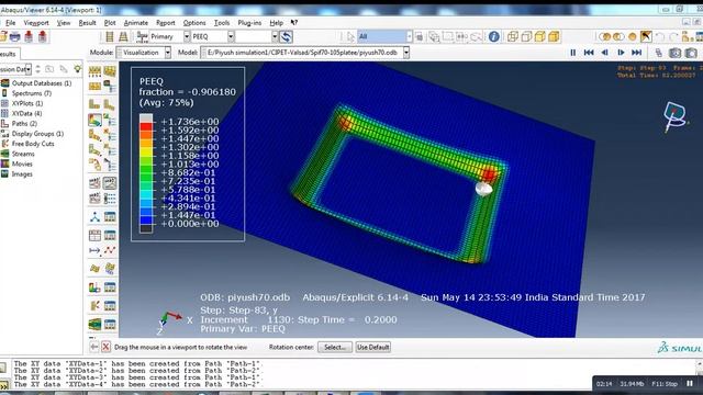 Single Point Incremental Forming (SPIF) Process Simulation in Abaqus смотреть онлайн