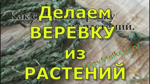 Делаем ВЕРЕВКУ из РАСТЕНИЙ