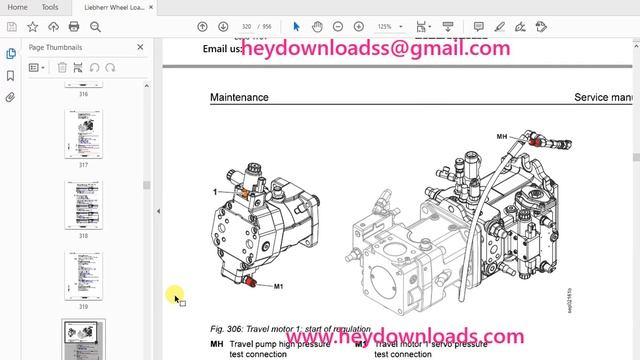 Liebherr L 538 1754 Wheel Loader Service Manual