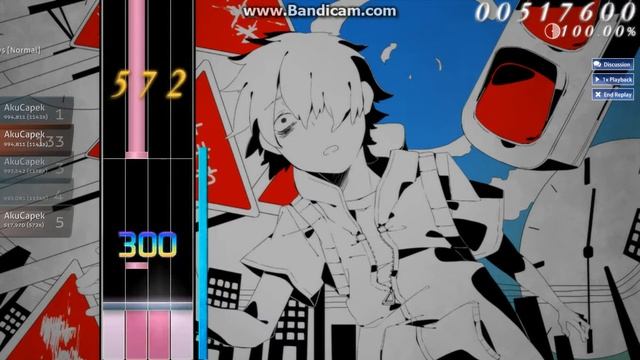 Osu!Mania Hatsune Miku - Kagerou Days [Normal] смотреть онлайн
