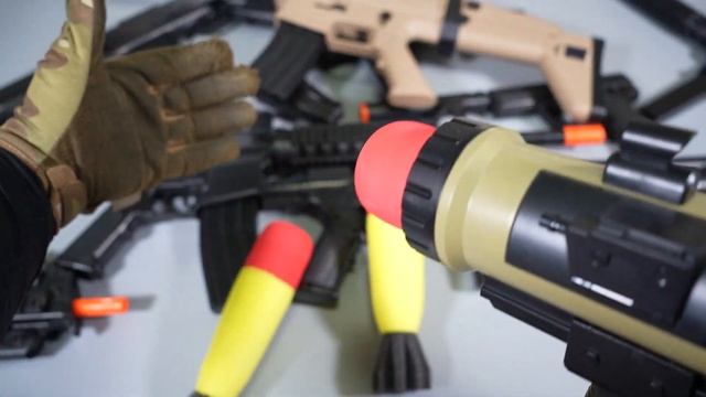 Collecting 7 Sniper Gun AK47 Toy Guns - Airsoft ASSAULT RIFLE - Rocket Launcher - Toy Gun Collectio