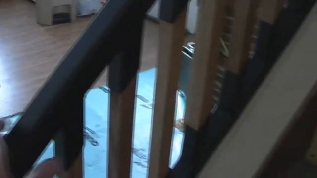 Custom Stair Rails | Square Tubing & Red Oak смотреть онлайн