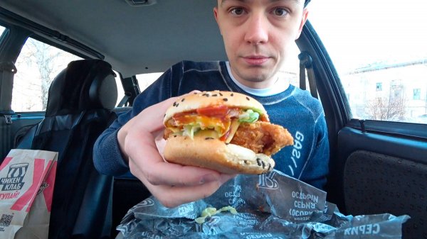 НОВИНКА ГРУЗИНСКИЙ БУРГЕР В ROSTIC'S - ОБЗОР!