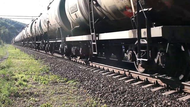 Поезда на Транссибе. Участок Пермь - Екатеринбург. Самый красивый перегон на участке. Часть 2. смотреть онлайн