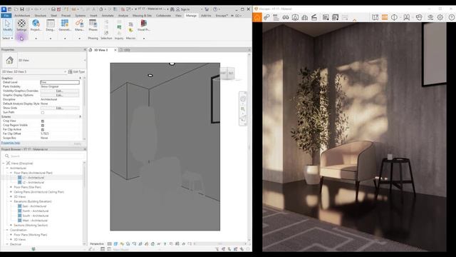 Super Realistic Concrete and Marble Materials in Enscape 3.5 смотреть онлайн