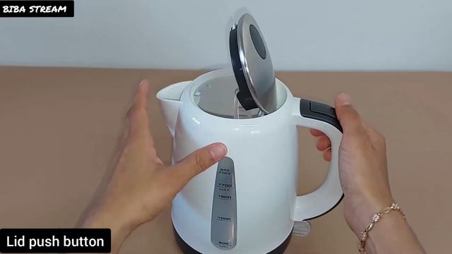Cordless Jug kettle | BPA FREE | PLATINUM |Indicator Light | Biba Stream смотреть онлайн