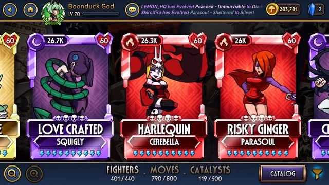 Skullgirls Mobile: how to get a tone coins/thank you for subscribe in смотреть онлайн