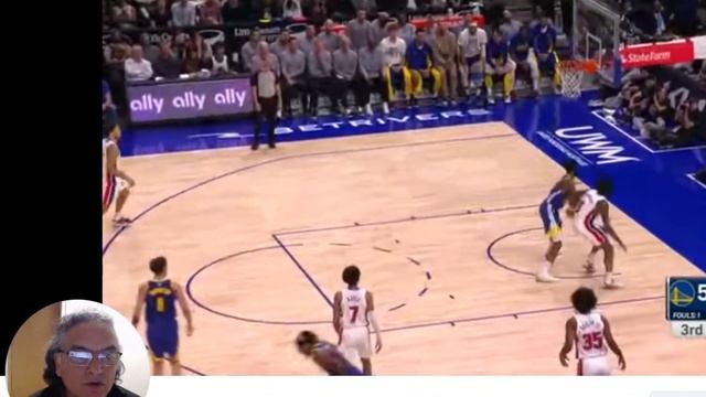 Golden State warriors vs Detroit Pistons Stephen Curry Draymond Green Chris Paul Klay Thompson смотреть онлайн