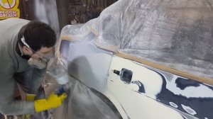 Грунтуем авто перед покраской.