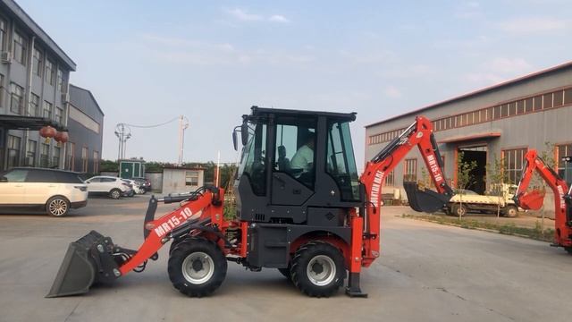 Backhoe Loader Mountain Raise MR15-10 Mini Compact Backhoe Loader