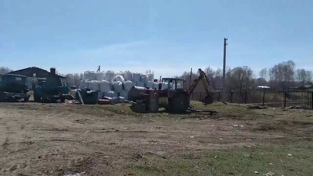 Экскурсия по ремонтно-тракторной мастерской | рассказ про яму😂. смотреть онлайн