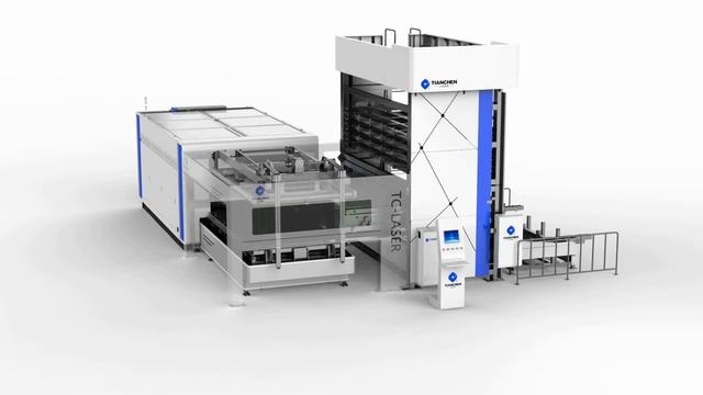 Лазерный комплекс с автоматическим складом Tianchen P3015LA смотреть онлайн