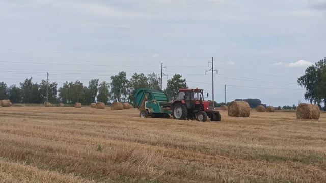 Пресование соломы/мтз 920,1025,2x 82.1 + 3x прф-180Б, прф-145СШ смотреть онлайн