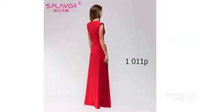 Женская одежда с Aliexpress-Очаровательное длинное платье смотреть онлайн