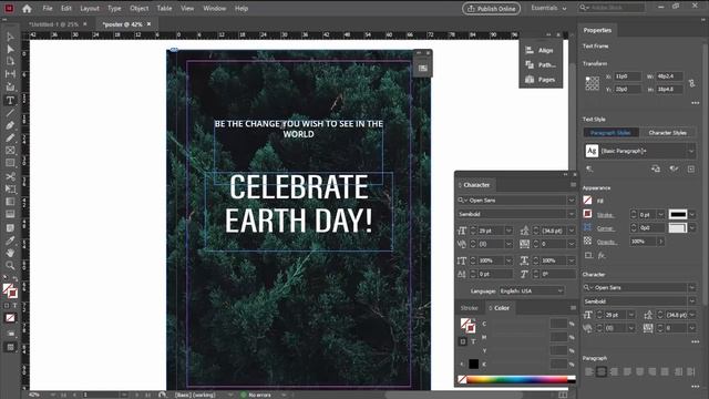 Adobe InDesign Tutorial | How to make | Poster смотреть онлайн