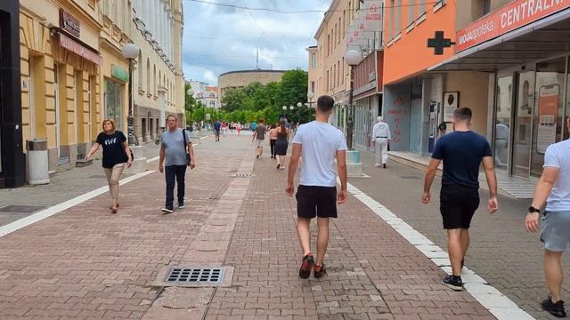 Прогулка по Господской улице. Баня Лука. Босния. Храм Христа Спасителя. смотреть онлайн