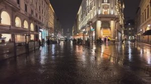 Прогулка под дождем по историческому центру МИЛАНА