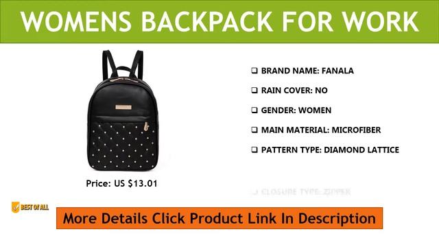 Best Womens Backpack For Work | Features, Price & Details