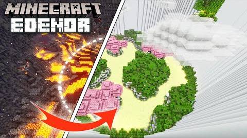 ПРЕВРАТИЛ НИЖНИЙ МИР В РАЙ В МАЙНКРАФТ ! смотреть онлайн