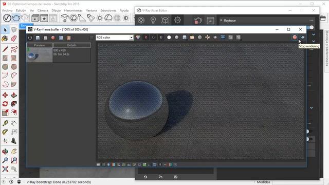 Vray 3 para Sketchup - Optimizar tiempos de render - Tutorial 03 смотреть онлайн