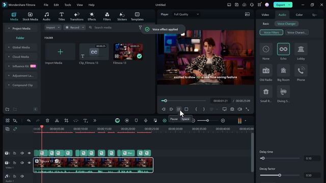 Filmora 13 All New Features | AI Voice Changer, Animated Subtitles, Audio Driven Text смотреть онлайн