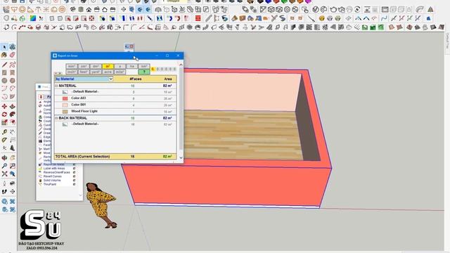 Thống kê vật liệu trong sketchup siêu nhanh và xuất kết quả ra excel смотреть онлайн