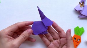 Кролик оригами из бумаги | Легкие Поделки для детей своими руками | DIY