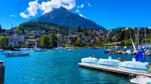 Шпиц, Швейцария. Пешеходная экскурсия 4K 60 FPS - самые красивые деревни в Швейцарии | #шариклайф