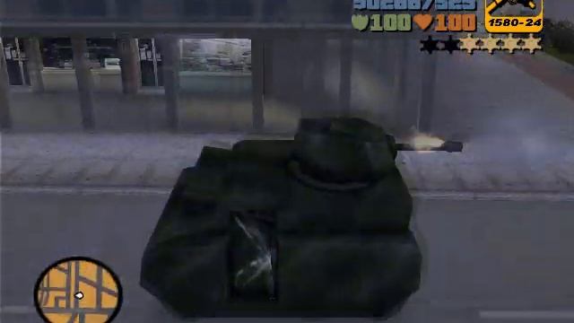 GTA 3 / 6 Estrellas // Desmadre con un tanque (rhino) смотреть онлайн