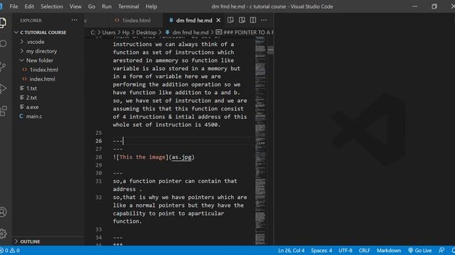 (readme1 md c tutorial course Visual Studio Code) convert your .md file into pdf смотреть онлайн