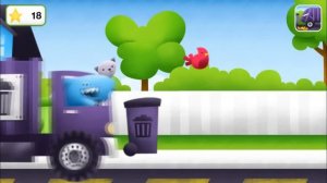 Мультфильмы про машинки: мусоровоз - учим цвета - приложение trucks