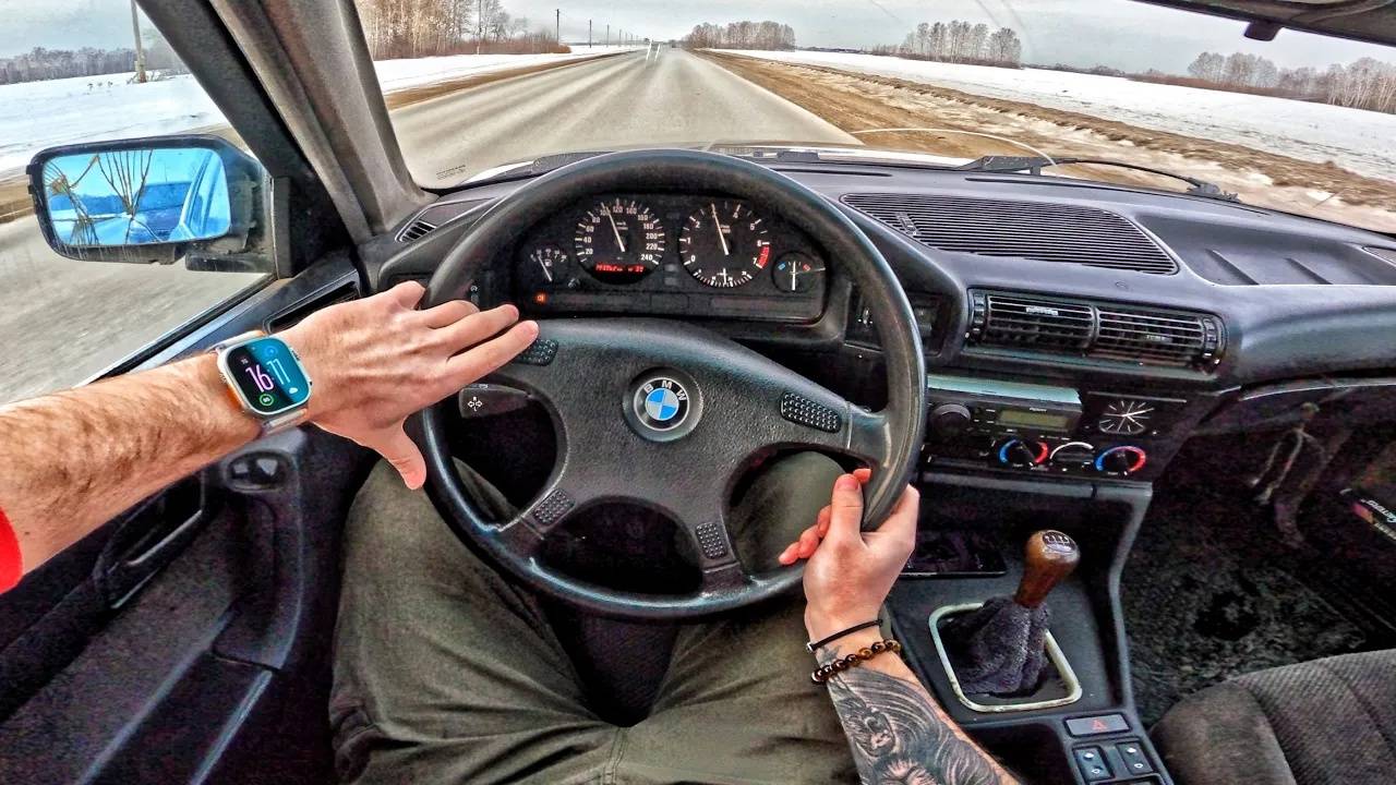 1991 BMW E34 2.0 MT - ТЕСТ-ДРАЙВ ОТ ПЕРВОГО ЛИЦА смотреть онлайн