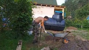 Монтаж септика "Росток Загородный"