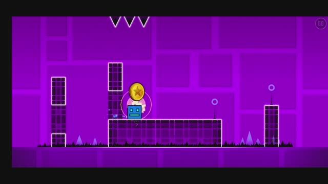 Прохождение 1 уровня в Geometry Dash Lite.