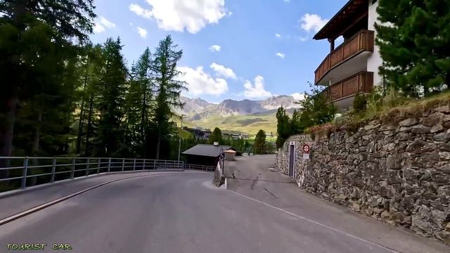 Поездка по Швейцарии (Ароза), одной из самых красивых деревень Швейцарии - 4 км (3) смотреть онлайн