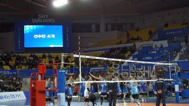 삼성블루팡스 Daejeon Samsung Bluefangs 스카이워커스전 선수 소개 смотреть онлайн