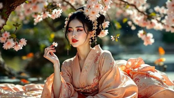 Неподвластная времени элегантность гейш. Нейросеть. AI-Generated Art