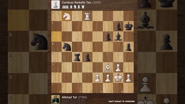 Mikhail Tal vs Cardoso Rodolfo Tan • Las Palmas - Spain, 1975 смотреть онлайн
