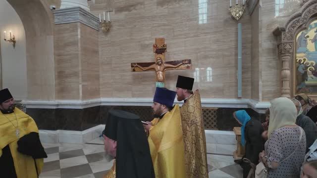 Владивосток Спасо Преображенский собор освящение копии Годеновского Креста (14 июля 2024). смотреть онлайн