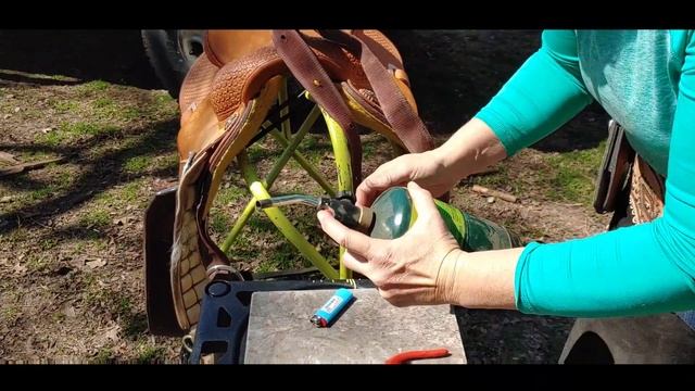 How to add a hole to a nylon Latigo Saddle Strap - Easy and safe смотреть онлайн