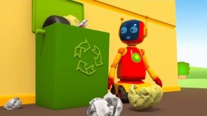 Мусоровоз, машинки и кран на пляже. Грузовичок Лёва - Весёлая школа Капуки Кануки