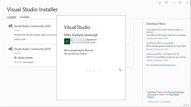 1.02 Installing Visual Studio Community смотреть онлайн
