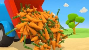 Грузовичок Лева поливает грядки и собирает урожай. Развивающие мультики про машинки для детей