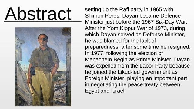 Moshe Dayan As Fast As Possible