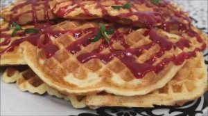 ВЕНСКИЕ ВАФЛИ на кефире с конфитюром Удачный рецепт для вафельницы