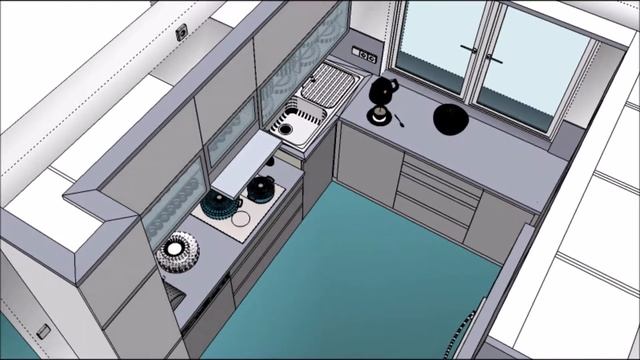 KUCHYŇ BETON - 3D vizualizace смотреть онлайн