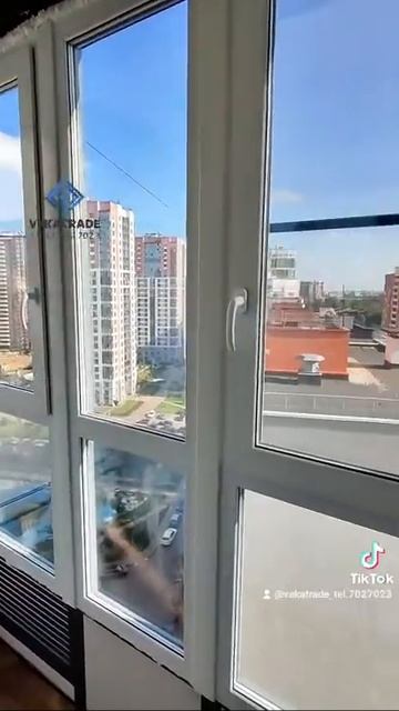 ЖК КАЛИНА ПАРК, Кушелевская дорога 3-2 остеклили балкон Работа №12921 смотреть онлайн