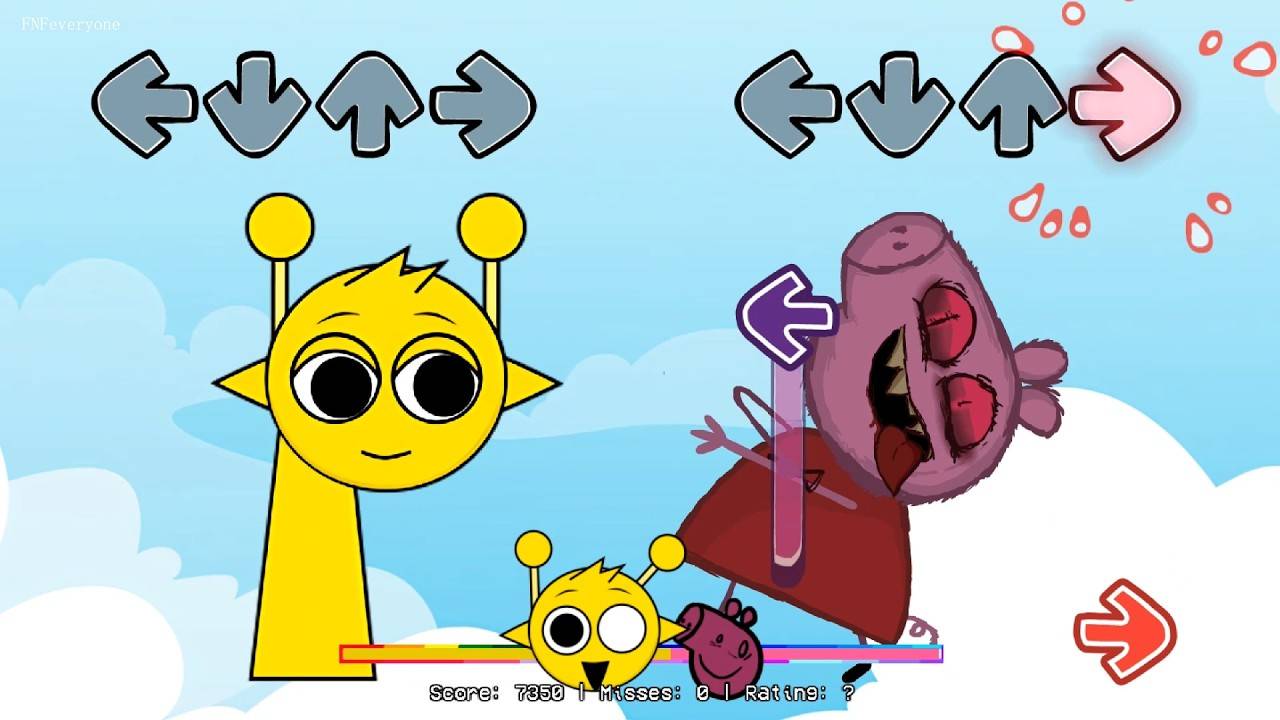 FNF Спрунки Все фазы Нормальные Против Свинки Пеппы смотреть онлайн