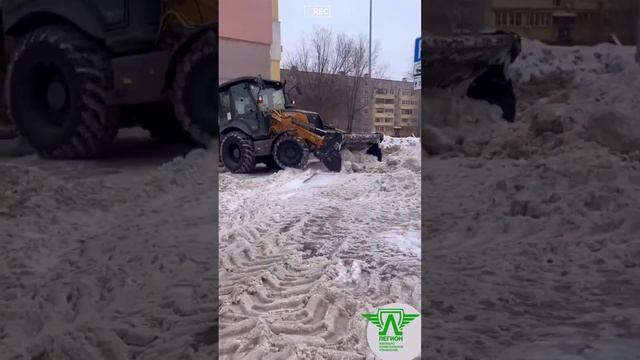 Уборка снега - Пугачевский тракт и часть Сухой Самарки по Белорусской. г. Самара смотреть онлайн