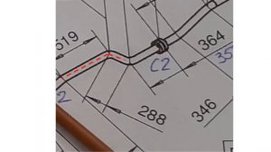 Изометрический чертеж, длина трубопровода  Isometric Drawing